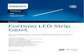 Datasheet Fortimo LED Strip Gen4 - · PDF fileFortimo LED Fortimo LED Strip 2ft 2200lm 8xx FC HV4 Datasheet Fortimo LED Strip Gen4 Fortimo LED Strip systems are ideal for use in designer