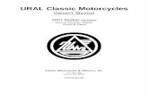 URAL Classic Motorcyclesdnepr.ural.free.fr/documentations_techniques/manuel_utilisateur... · 7 INTRODUCTION Welcome to the URAL Motorcycling Family! Your new URAL motorcycle conforms