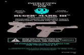 STAINLESS .22 Long Rifle STEEL RUGER MARK · PDF fileruger® mark iiitm autoloading pistols standard, target, government target, competition, hunter and 22/45 models ... 3 warning