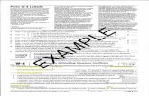 Exceptions. An EXAMPLE Sample Document of Form W · PDF filesee Notice 1392, Supplemental Fonm W ... Enter "1" for yourself if no one else can claim you as a dependent . { ... Sample