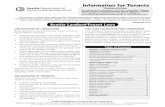Information for Tenants - Seattlepan/documents/web_informatio… · Seattle Landlord-Tenant Laws ... For copies of this document in Amharic, Cambodian, ... tenant written notice at