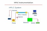 High Performance Liquid Chromatography (HPLC) · PDF fileDetectors (Electrochemical) Electrochemical detection (ECD) for HPLC is an extremely selective and sensitive detection technique