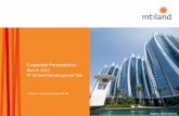 Corporate Presentation 2Q 2014 PT Intiland Development Tbk · PDF filePT Intiland Development Tbk is one of the leading ... (in association with Colliers International) ... Jakarta