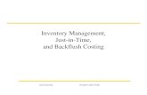 Inventory Management, Just-in-Time, and Backflush · PDF fileCost Accounting Horngreen, Datar, Foster Inventory Management in Retail Organizations Inventory Management is • planning