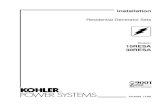 Residential Generator Sets - Kohler · PDF fileoperation manual, spec sheet, or sales invoice. Controller Description Engine Identification ... service,asthismayresultinhazardous spattering
