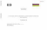 COUNTRY PROCUREMENT ASSESSMENT REPORT MAURITIUS · PDF fileCOUNTRY PROCUREMENT ASSESSMENT REPORT MAURITIUS ... it with selective tendering. There is no specific description of how