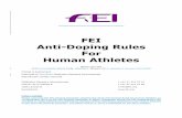 FEI Anti-Doping Rules For Human Athletesinside.fei.org/sites/default/files/FEI ADRHA 2015 - Mark Up Version... · Based upon the 2015 WADA Code 2 ... Character and education ... Athletes