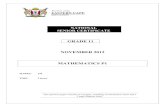 GRADE 11 NOVEMBER 2012 MATHEMATICS P1 - … Gr 11 Nov Exams/MATHS P1 G11 N… · Province of the EASTERN CAPE EDUCATION NATIONAL SENIOR CERTIFICATE GRADE 11 NOVEMBER 2012 MATHEMATICS