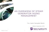 AN OVERWIEW OF STEAM GENERATOR AGING MANAGEMENT · PDF fileAN OVERWIEW OF STEAM GENERATOR AGING MANAGEMENT ... Producing suitable characteristic steam for the turbine. ... Siemens/KWU