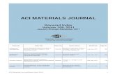 ACI MATERIALS JOURNAL - American Concrete Institute · PDF fileACI Materials Journal/March-April 2012 1 ACI MATERIALS JOURNAL Keyword Index ... José Calavera, Jaime Fernández-Gómez,
