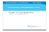 Truth in Lending Act - OCC: Home Pageocc.gov/.../comptrollers-handbook/truth-in-lending-act/pub-ch-tila.pdf · Consumer Compliance (CC) Ofﬁce of the Comptroller of the Currency