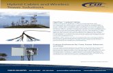 Hybrid Cables and Wireless Tower Solutions - RF · PDF fileconnects both DC power and RF signal from the remote radio unit (RRU) at top of tower and the baseband unit (BBU) ... Tower