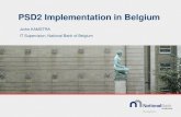 PSD2 Implementation in Belgium - Home - Creobis · PDF filePSD2 Implementation in Belgium. IMPLEMENTATION IN BELGIUM ... Dynamic linking of payment amount and payee