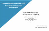 Accountants Society - · PDF fileDifference between Partner and Designated Partner ... Section 486 to 488 of Companies Act, 2013 apply ... Companies Act, 1956 LLP Act, 2008 Partnership