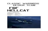 CLASSIC WARBIRDS DESIGN TEAM F6F HELLCATonline.simmarket.com/warbirdsdesignteam/f6f/CWDT_Hellcat_manual.pdf · Although The Grumman F6F began development as an improved F4F Wildcat,