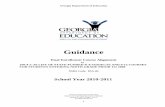 Guidance - Georgia Standards2... · Guidance Dual Enrollment Course ... of dual enrollment credit and the course numbering system. XX.XXXX4XX = DUAL ENROLLMENT ... LITERATURE 23.02100