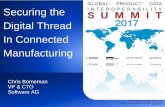 Securing the Digital Thread In Connected Manufacturing · PDF fileVP & CTO Software AG. ... •ERP, PLM, MRO, Purchasing, Inventory, HR ... Database Trading Partner Gateway Integration
