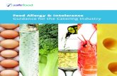 Food Allergy Intolerance Guidance for the Catering · PDF fileFood Allergy & Intolerance Guidance for the Catering ... the general principles of good food allergen ... Food allergens,