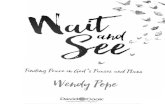 Wait and See - s3.amazonaws.comand+See/Intro_Chapters1_3.pdf · WAIT AND SEE Published by David C ... My first two dreams came to pass just as I had planned. However, ... Why can’t