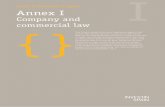 Annex I. Company and commercial law - ICEX-Invest in · PDF fileAnnex I Company and commercial law {} ... legal forms of capital companies envisaged in Spanish law, i.e., the corporation