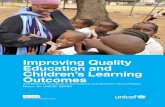 Improving Quality Education and Children's Learning ... · PDF fileImproving Quality Education and Children’s ... Test administration methods of assessments ... PIRLS Progress in