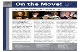 On the Move! - Shepherd · PDF fileOn the Move! InsIde From the Chair 2 ... featuring Manuel Barrueco, internationally recognized as one of the most important guitarists of our time