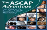 The ASCAP Advantage/media/Files/Pdf/career-development/advantage.pdf · Hal David Wayland Holyfield ... from Leonard Bernstein to Beyoncé, from Marc Anthony to Brad Paisley, ...