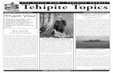 The Sierra Club • Tehipite Chapter Tehipite · PDF file30.07.2011 · Summer 2011 1 Vol. 57, No. 6 ... Tehipite Topics Editor Chip Ashley ... TEHIPITE CHAPTER Tehipite Topics