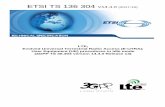 TS 136 304 - V14.4.0 - LTE; Evolved Universal Terrestrial ... · PDF fileLTE; Evolved Universal Terrestrial Radio Access (E-UTRA); User Equipment (UE) procedures in idle mode (3GPP
