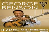 GEORGE BENSON - Hammerl Kommunikation · PDF fileGEORGE BENSON BELLʻ ARTE · Philharmonie 11.7.17 Beginn 20 Uhr ·   089/54818181   089/8116191
