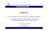 Joint Committee for Traceability in Laboratory Medicine A ... · PDF fileJoint Committee for Traceability in Laboratory Medicine Bureau International des Poids et Mesures ... Bureau