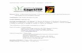 Sagebrush Steppe Treatment Evaluation Project – Final ... · PDF fileSagebrush Steppe Treatment Evaluation Project – Final Report – 24 May 2011 3 SageSTEP: A Regional Experiment