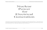 Nuclear Power for Electrical Generation - MIT NSE · PDF fileReactor Concepts Manual Nuclear Power for Electrical Generation USNRC Technical Training Center 1-4 0703 HYDROELECTRIC