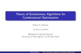 Theory of Evolutionary Algorithms for Combinatorial ... · PDF filecombinatorial optimization ... !computational complexity !upper and ... Pietro S. Oliveto Theory of Evolutionary