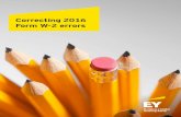 Correcting 2016 Form W-2 errors - EYFILE/ey-correcting-2016-form-w-2-errors.pdf · Correcting 2016 Form W-2 errors 3 ... Code DD 2 Excess contributions to a qualified ... 4 Correcting