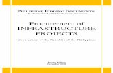 PROCUREMENT OF INFRASTRUCTURE PROJECTS DOCS/PHILIPPINE BID… · Procurement of INFRASTRUCTURE PROJECTS ... 5 Section I ... Bidding is restricted to Filipino citizens/sole proprietorships,