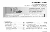 AC Servo Motor & Driver MINAS E-series - Panasonic · PDF fileAC Servo Motor & Driver MINAS E-series If you are the first user of this product, please be sure to purchase and read