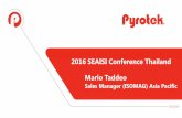 2016 SEAISI Conference Thailand Mario   SEAISI Conference Thailand Mario Taddeo Sales Manager (ISOMAG) Asia Pacific