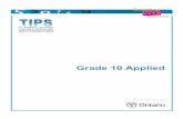 Grade 10 Applied - Ontarioedu.gov.on.ca/eng/studentsuccess/lms/files/ELLgr10.pdf · Learners in Mathematics Grade 10 Applied. ... Unit 1: Similar Triangles Grade 10 Applied Lesson