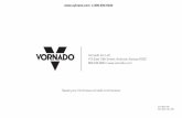 Vornado VH2 Vortex Heater Owner's Manual -  · PDF fileSpeak your mind   ... 2. 3. 4.   1 ... Your Vornado Heater has a multi-level safety shut-off system designed