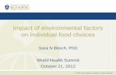 Impact of environmental factors on individual food choices · PDF fileImpact of environmental factors on individual food ... Roe LS. Portion size of food affects energy intake in normal
