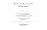 Grimoirium Verum - Hermeticshermetics.org/pdf/grimoire/Grimoirum_Verum.pdf · Grimoirium Verum or The True Grimoire The Most Approved Keys of Solomon, The Hebrew Rabbi Wherein The
