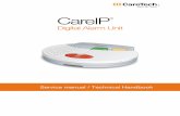 Service manual / Technical Handbook - · PDF file8 4.2 CareIP back 4.2.1 Connection terminals Volume control: Loudspeaker volume adjustable in eight levels. Pull cord: Attachment for