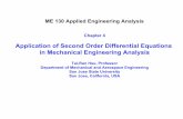 Application of Second Order Differential Equations in ... 4 Second order DEs.pdf · Chapter 4 Application of Second Order Differential Equations in Mechanical Engineering Analysis