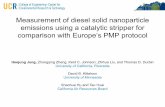 Measurement of diesel solid nanoparticle emissions using · PDF fileMeasurement of diesel solid nanoparticle emissions using a catalytic stripper for comparison with Europe’s PMP