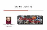 Studio Lighting - Kent Messamore's Lighting.pdf · Studio Lighting Get exposure and color balance right in camera. Don’t depend on Photoshop Raw or JPEG – 4096 tones or 256? If