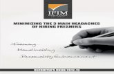 AW part 1 - IFIM Business · PDF fileminimizing the 3 main headaches of hiring freshers. our spirit ... ifim placement process and eligibility ifim placement ... articles and papers,