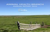 animal health branch - California Department of Food and... · PDF fileanimal health branch 2015 annual report branch chief dr. kent fowler program manager linda fong graphic design