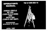 TM 9-1290-262-10 - Liberated  · PDF fileTM 9-1290-262-10 C1 Change No. 1 HEADQUARTERS DEPARTMENT OF THE ARMY Washington, DC, 15 January 2002 OPERATOR’S MANUAL AIMING CIRCLE M2
