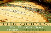 The Qur'an: Its Protection from Alteration - Islamic Mobilityislamicmobility.com/pdf/The Quran Protection from Alteration.pdf · the Qur'an itself) have clearly established that the